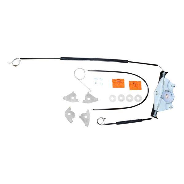 Audi A4 B6-B7 2000-2008 Sağ Ön Cam Kriko Tamir Seti Sarmalı (10Klips + Köşe makara yataklı ) - Image 1