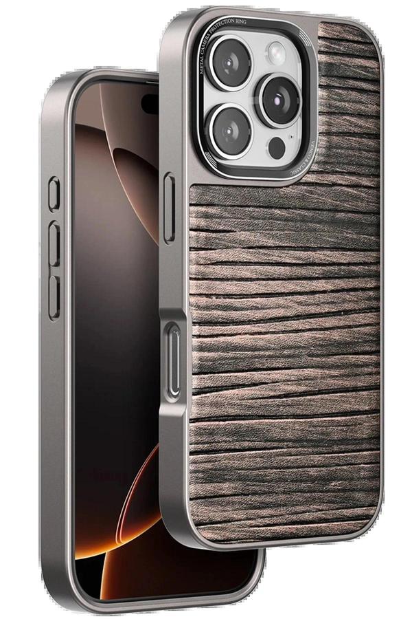 iPhone 16 Pro Wave Kapak - Kahverengi-(5796) - Image 1