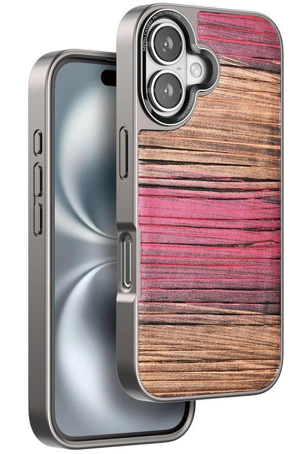 iPhone 16 Wave Kapak - Pembe-(5796) - Image 1