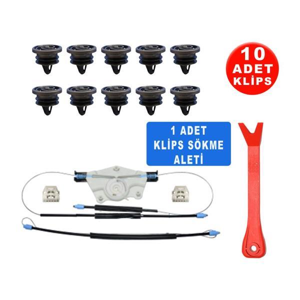 Cam Kriko Tamir Seti Sağ Ön Seat Toledo 2 1999-2005 Seat Leon 1999-2005  Sarmalı 1M0837756 - Image 1