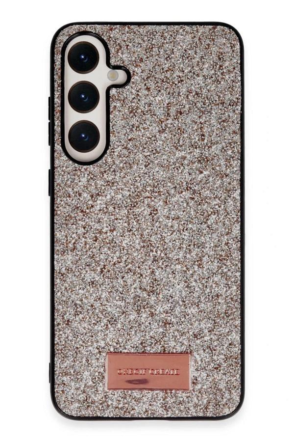 Samsung Galaxy A25 5G Bright Simli Kapak - Gold-(5796) - Image 1