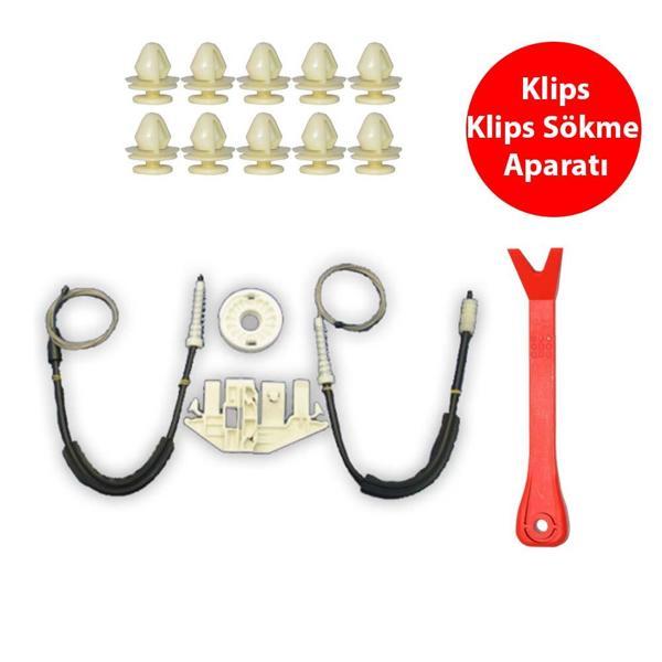 Cam Kriko Tamir Seti  Sol Ön Peugeot 406 1995-2004 9633879080 - Image 1