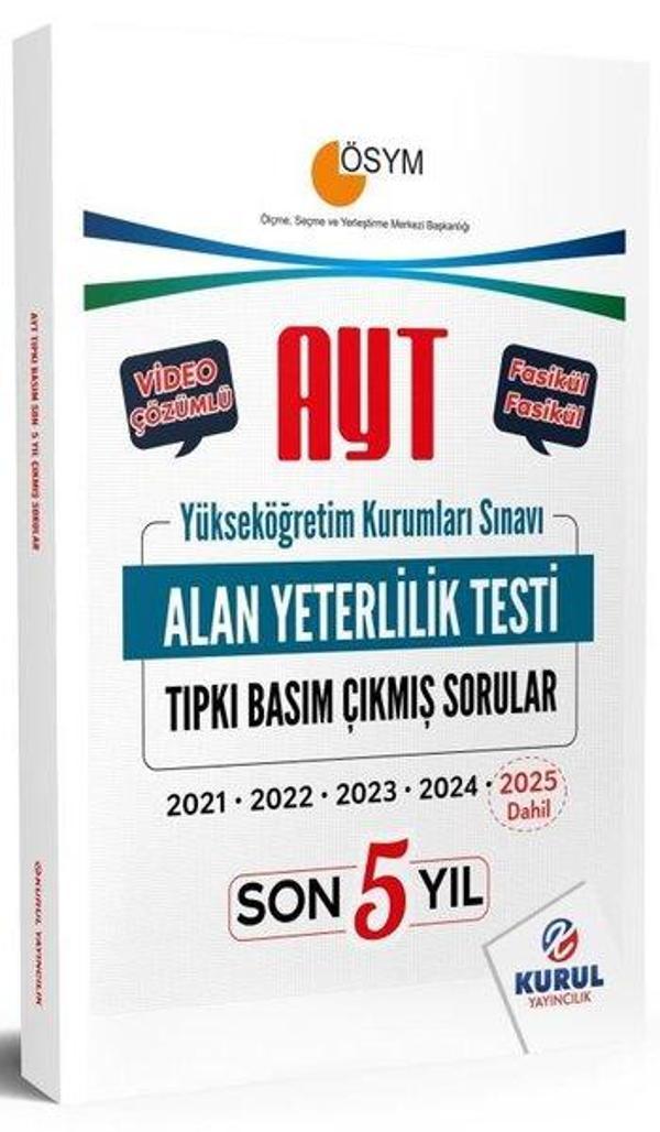 AYT Son 5 Yıl Tıpkı Basım Çıkmış Soru Kitapçıkları - Kurul Yayıncılık - Image 1