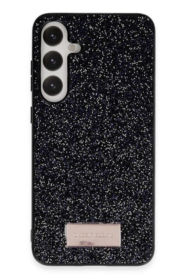 Samsung Galaxy S23 Bright Simli Kapak - Siyah-(5796) - Image 1
