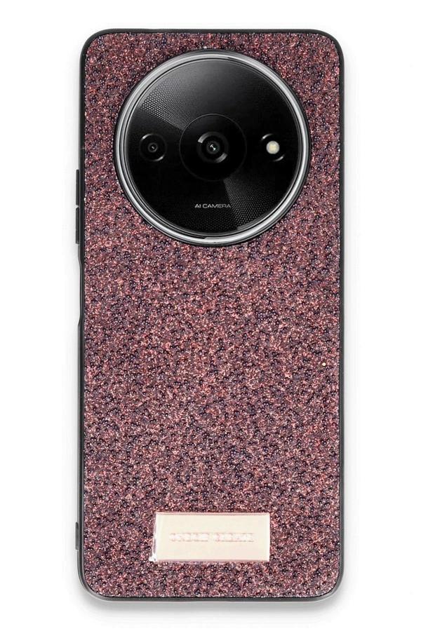 Xiaomi Redmi A3 4G Bright Simli Kapak - Derin Mor-(5796) - Image 1