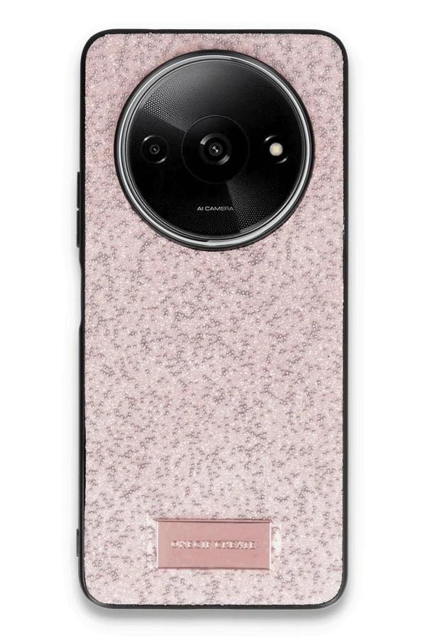 Xiaomi Redmi A3 4G Bright Simli Kapak - Pembe-(5796) - Image 1
