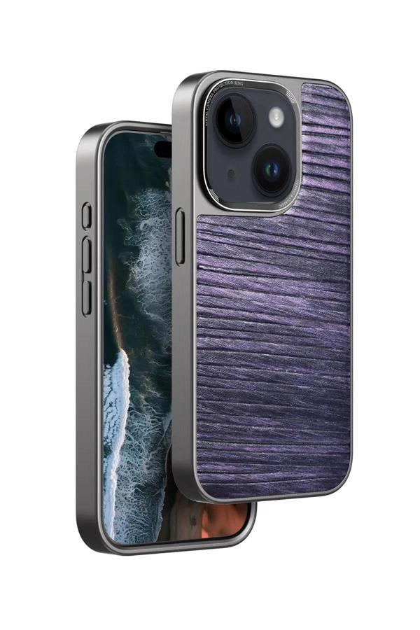 iPhone 14 Wave Kapak - Derin Mor-(5796) - Image 1