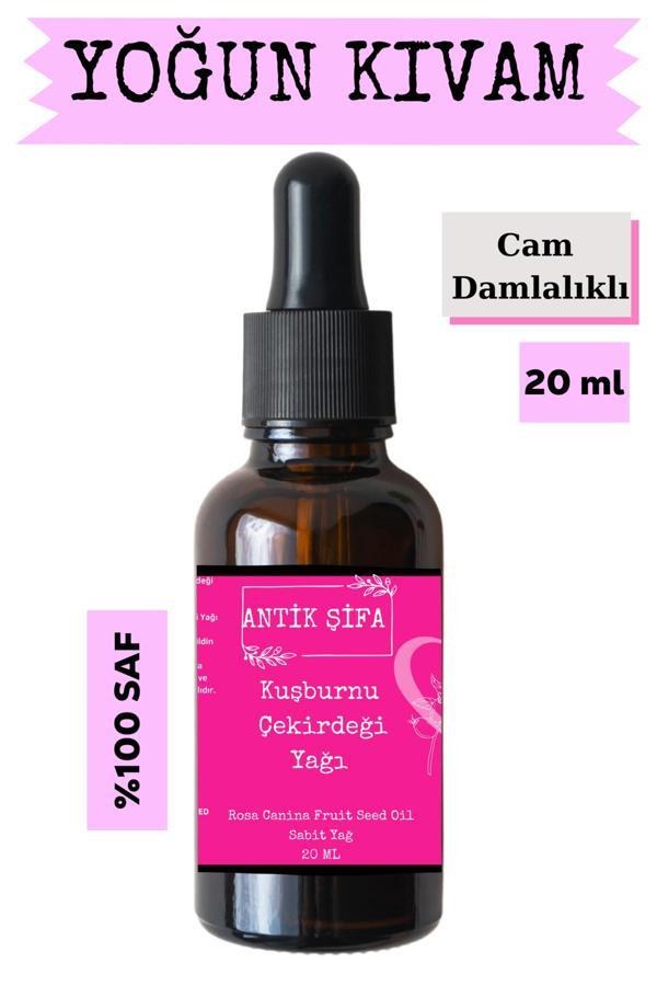 Antik Şifa Kuşburnu Çekirdeği Yağı (20 M)L - % 100 Saf Soğuk Sıkım Kuşburnu Yağı - Image 1