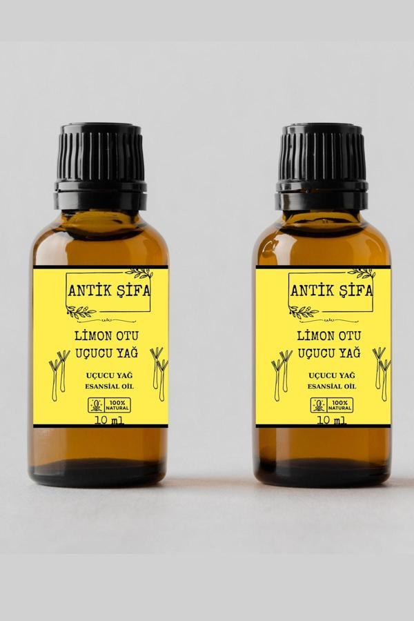 Antik Şifa %100 Saf Limon Otu Uçucu Yağı - (2 X 10 Ml) - Image 1