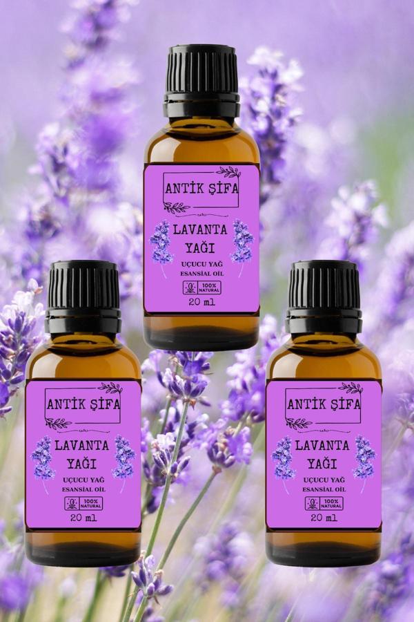 Antik Şifa Saf Lavanta Uçucu Yağı 3 X 20 Ml - Image 1