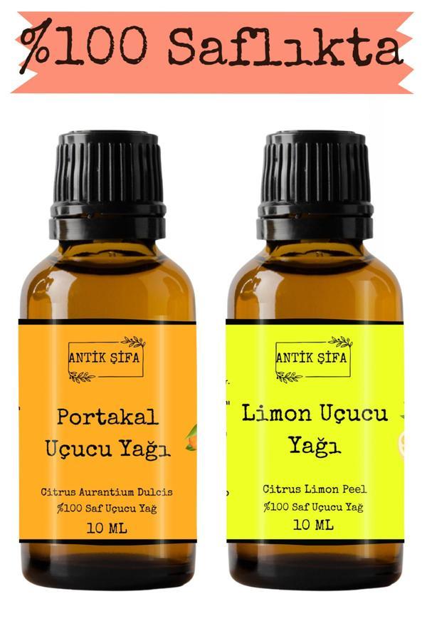 Antik Şifa Portakal Yağı Ve Limon Yağı - 10 Ml 10 Ml (%100 Seyreltilmemiş, Doğal) - Image 1