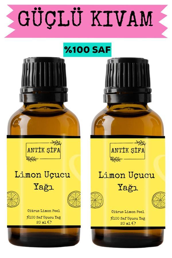 Antik Şifa %100 Saf Limon Kabuğu Yağı - (2 X 20 Ml) - Image 1