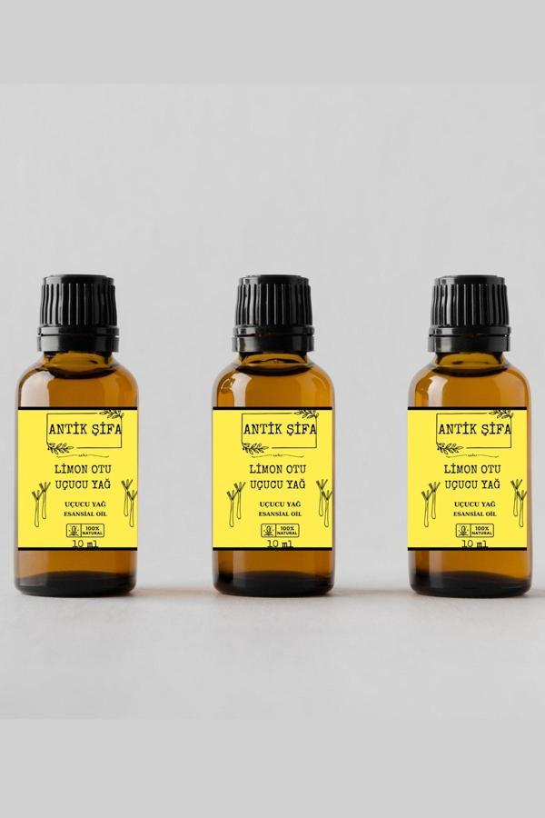 Antik Şifa %100 Saf Limon Otu Uçucu Yağı - (3 X 10 Ml) - Image 1
