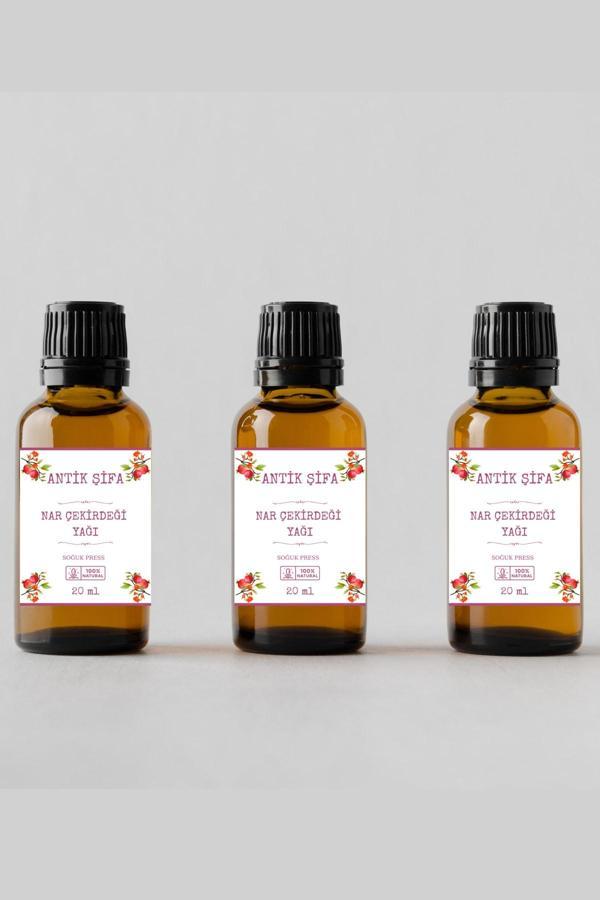 Antik Şifa %100 Saf Nar Çekirdeği Yağı - (3 X 20 Ml) - Image 1