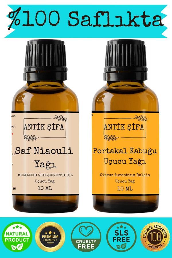Antik Şifa %100 Saf Nioli Yağı Ve Portakal Uçucu Yağ Seti - (10 Ml + 10Ml - Image 1