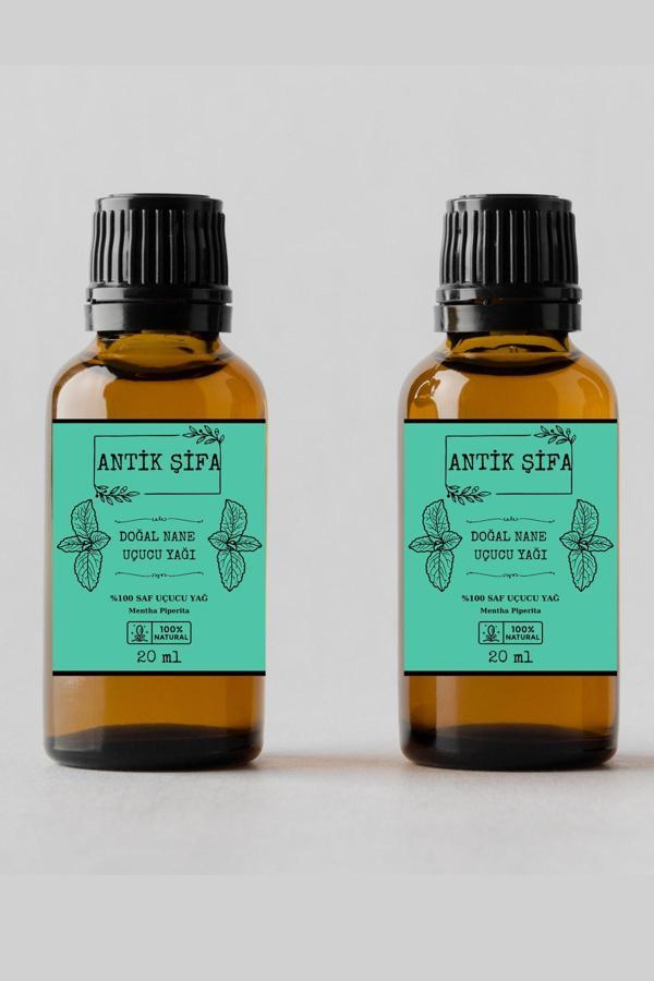 Antik Şifa %100 Saf Nane Uçucu Yağı - (2 X 20 Ml) - Image 1
