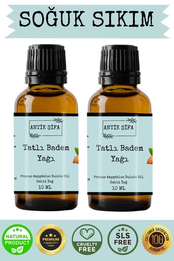 Antik Şifa %100 Saf Tatlı Badem Yağı - 2X 10 Ml (Soğuk Sıkım) - Image 1
