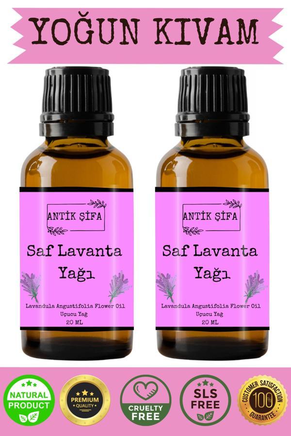 Antik Şifa Lavanta Yağı - 2 X 20 Ml (%100 Saf Seyreltilmemiş Lavanta Uçucu Yağı) - Image 1