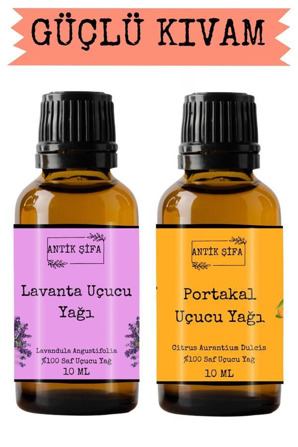 Antik Şifa Portakal Yağı Ve Lavanta Yağı (10Ml 10Ml)- %100 Saf Doğal Uçucu Yağlar - Image 1