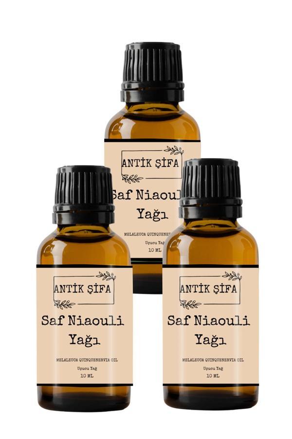 Antik Şifa %100 Saf Nioli Uçucu Yağ - Seyreltilmemiş Niaouli Yağı (3 X 10 Ml) - Image 1