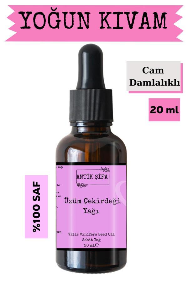 Antik Şifa Üzüm Çekirdeği Yağı (20 Ml)-%100 Seyreltilmemiş, Doğal Taşıyıcı Sabit Yağ - Image 1