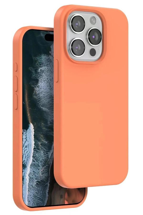 iPhone 15 Pro Max Home Magsafe Kapak - Turuncu-(5796) - Image 1