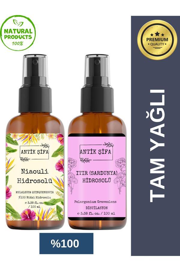 Antik Şifa Nioli Suyu + Sardunya Hidrosolü (100+ 100 Ml)- %100 Saf Doğal Bakım Seti - Image 1