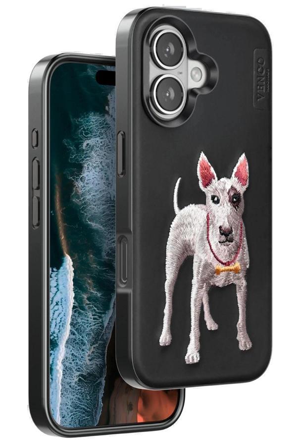 iPhone 16 Perma Desenli Kapak - Siyah-(5796) - Image 1
