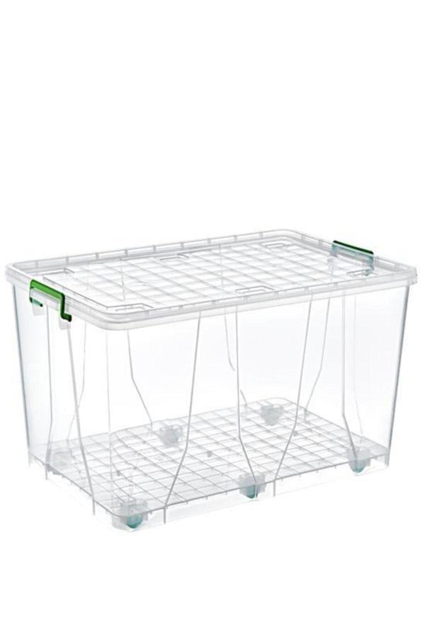 Şenyayla Plastik Çok Amaçlı Tekerlekli Mega Saklama Kutusu 120 Lt 42*51,5*80 Cm Ölçülerinde - Image 1