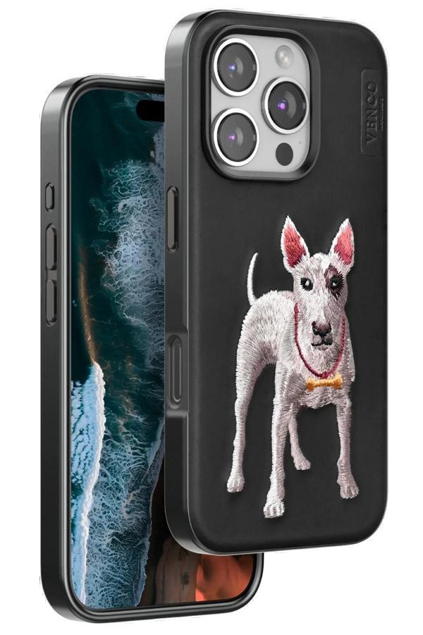 iPhone 16 Pro Max Perma Desenli Kapak - Siyah-(5796) - Image 1