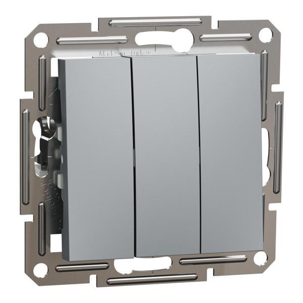 Schneider Electric EPH2100162 Asfora Çelik Üçlü Anahtar - Image 1