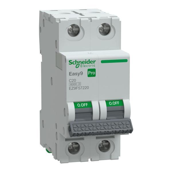 Schneider Electric EZ9F57220 2X20A C 6kA Otomatik Sigorta Easy9 Pro - Image 1