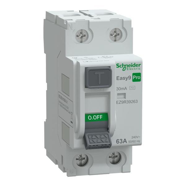 Schneider Electric EZ9R39263 2X63A 30mA Kaçak Akım Rölesi Easy9 Pro - Image 1