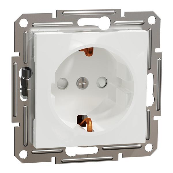 Schneider Electric EPH2970221 Asfora Beyaz Çocuk Korumalı Topraklı Priz - Image 1