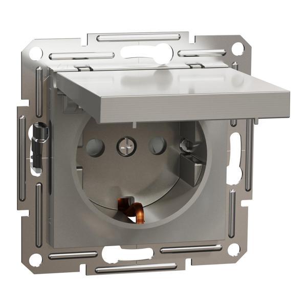Schneider Electric EPH3100169 Asfora Bronz Kapaklı Topraklı Priz - Image 1