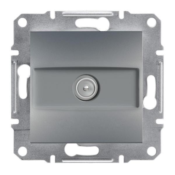 Schneider Electric EPH3200362 Asfora Çelik Tv Prizi Geçişli 8dB - Image 1