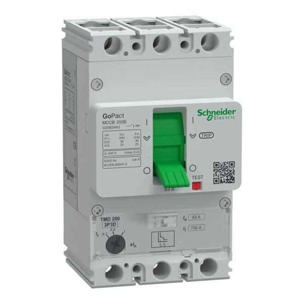 Schneider Electric G20B3A63 3x63A 25kA TMŞ 45-63A Ayarlı GoPact - Image 1