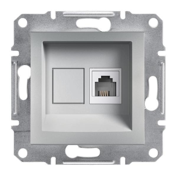 Schneider Electric EPH4100161 Asfora Alüminyum 1xRJ11 Telefon Prizi - Image 1