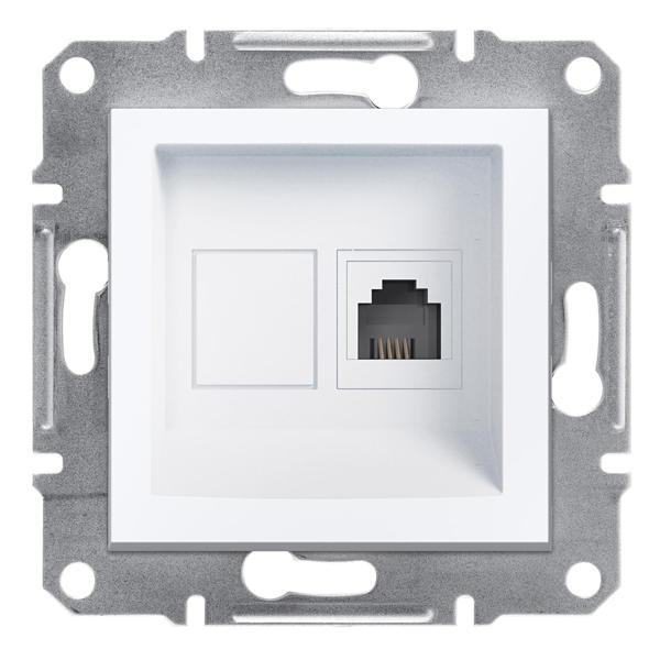 Schneider Electric EPH4170121 Asfora Beyaz 1xRJ11 Telefon Prizi - Image 1