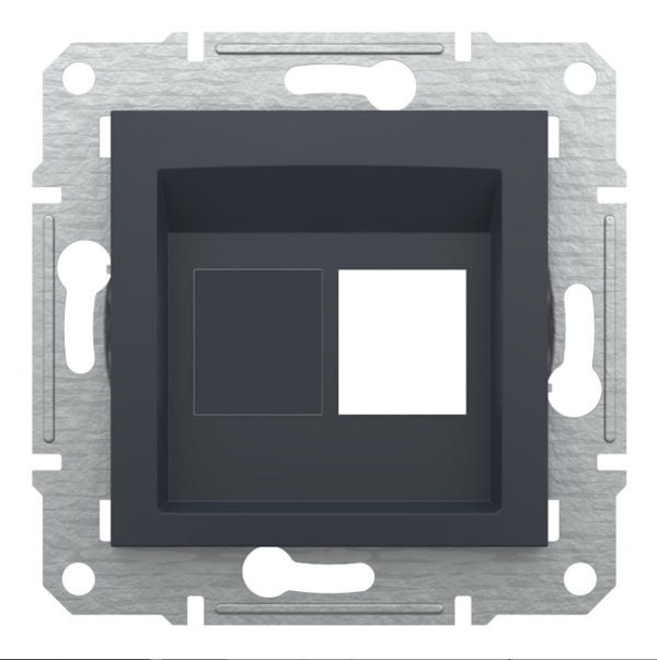 Schneider Electric EPH4300171-02 Asfora Antrasit 1xRJ45 Konnektörsüz - Image 1
