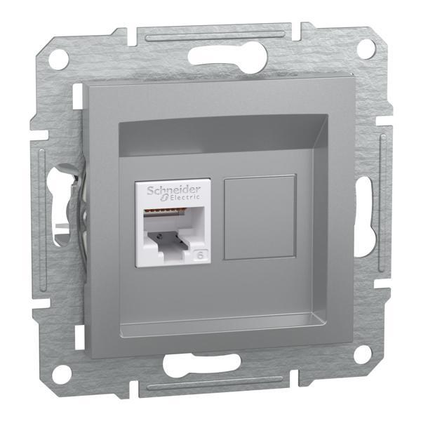 Schneider Electric EPH4700161 Asfora Alüminyum 1xRJ45 Cat6 UTP Priz - Image 1