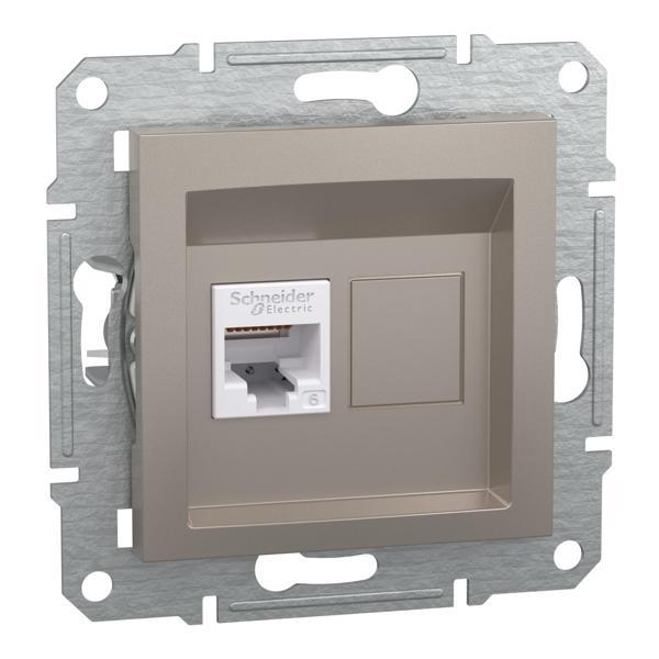 Schneider Electric EPH4700169 Asfora Bronz 1xRJ45 Cat6 UTP - Image 1