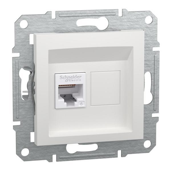 Schneider Electric EPH4770121 Asfora Beyaz 1xRJ45 Cat6 Priz - Image 1