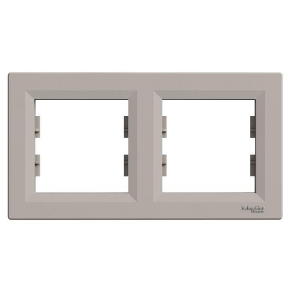 Schneider Electric EPH5800269 Asfora Bronz İkili Çerçeve Yatay - Image 1