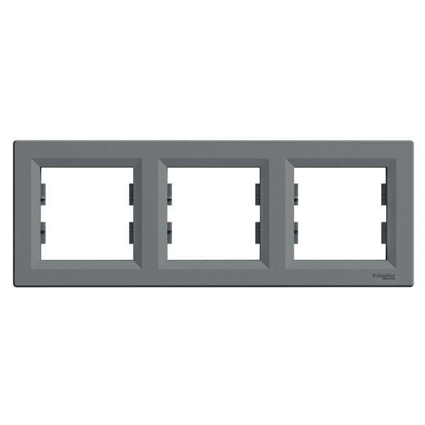 Schneider Electric EPH5800362 Asfora Çelik Üçlü Çerçeve Yatay - Image 1