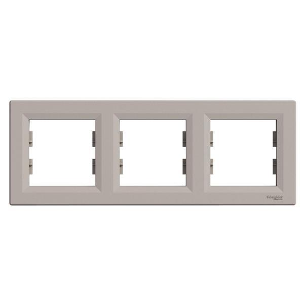 Schneider Electric EPH5800369 Asfora Bronz Üçlü Çerçeve Yatay - Image 1