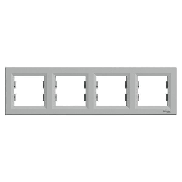 Schneider Electric EPH5800461 Asfora Alüminyum Dörtlü Çerçeve Yatay - Image 1
