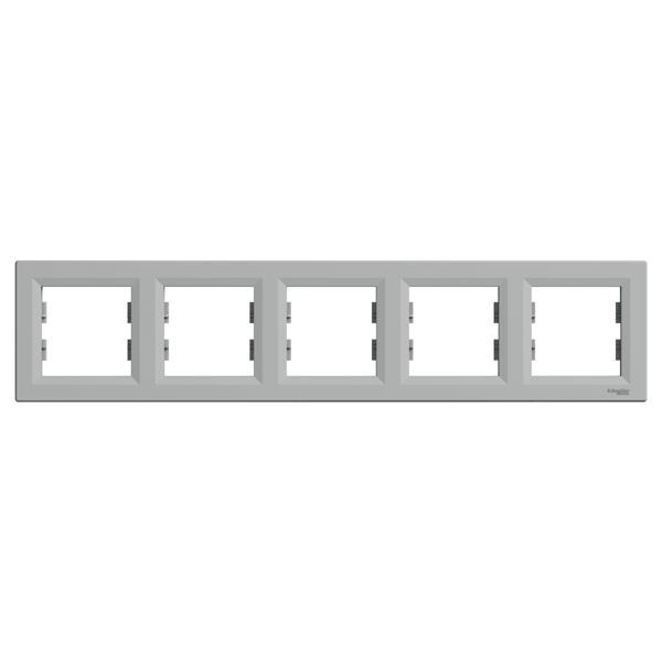 Schneider Electric EPH5800561 Asfora Alüminyum Beşli Çerçeve Yatay - Image 1