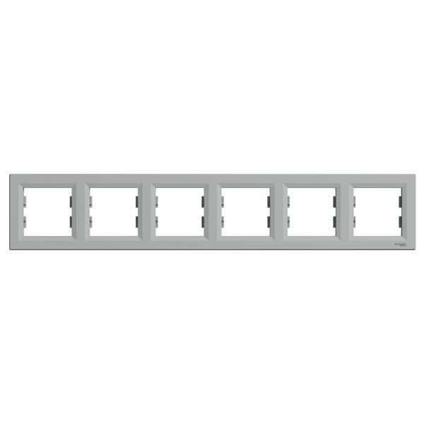 Schneider Electric EPH5800661 Asfora Alüminyum Altılı Çerçeve Yatay - Image 1