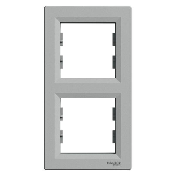 Schneider Electric EPH5810261 Asfora Alüminyum İkili Çerçeve Dikey - Image 1